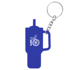 Intrepid Tumbler-Shaped Silicone Key Ring - 20106_ROY_Padprint