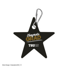 Acrylic Zipper Pull – Star - 75210_WHT_4CP