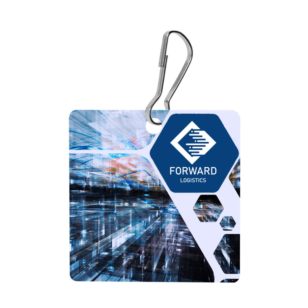 Acrylic Zipper Pull – Square - 75211_WHT_4CP