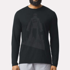 Gildan® Performance® Long Sleeve T-Shirt - Gildan_42400_Black_Front_High_Model