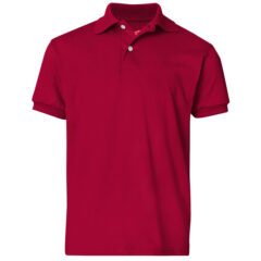 Hanes® Youth Ecosmart® Jersey Polo - Hanes_054Y_Deep_Red_Front_High
