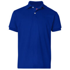 Hanes® Youth Ecosmart® Jersey Polo - Hanes_054Y_Deep_Royal_Front_High