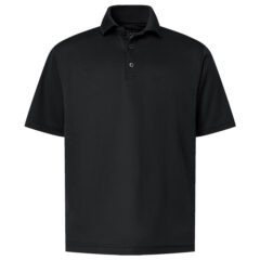Paragon Youth Saratoga Performance Mini Mesh Polo - Paragon_108Y_Black_Front_High