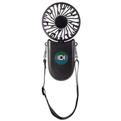 Adjustable Lanyard Fan - TL-67-BLACK-FRONT-shortlanyard-scaled