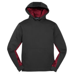 Sport-Tek® Youth Sport-Wick® CamoHex Fleece Colorblock Hooded Pullover - Sport-Tek