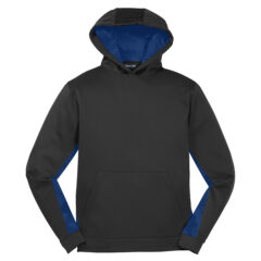 Sport-Tek® Youth Sport-Wick® CamoHex Fleece Colorblock Hooded Pullover - Sport-Tek