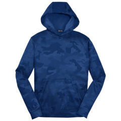 Sport-Tek® Youth Sport-Wick® CamoHex Fleece Hooded Pullover - Sport-Tek