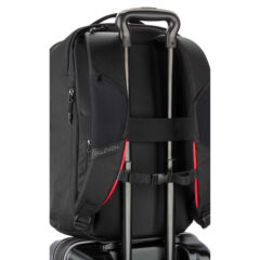 elleven™ Luminous 15″ Recycled Laptop Backpack - 1111-10BK_B_LUGGAGE_STRAP
