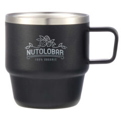 Doppio Stackable Recycled Mug Set – 6 oz - 1602-12BK_D_FR
