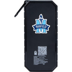 UL Listed 10,000 IPX5 Solar 15W Wireless Power Bank - 7122-12BK_D_FR