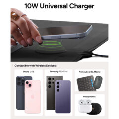 Zagg Desk Mat with Wireless Charging - 7142-68BK_A_FR_CALLOUT10