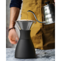 Asobu®Pourover Insulated Coffee Maker - AsobuPourover 8211 In Use Brewing
