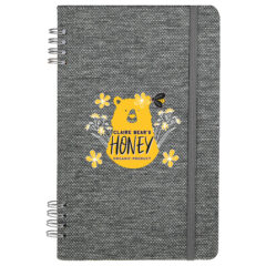 Vila Recycled Spiral Notebook – 5″ x 7″ - SM-5209GA_D_FR