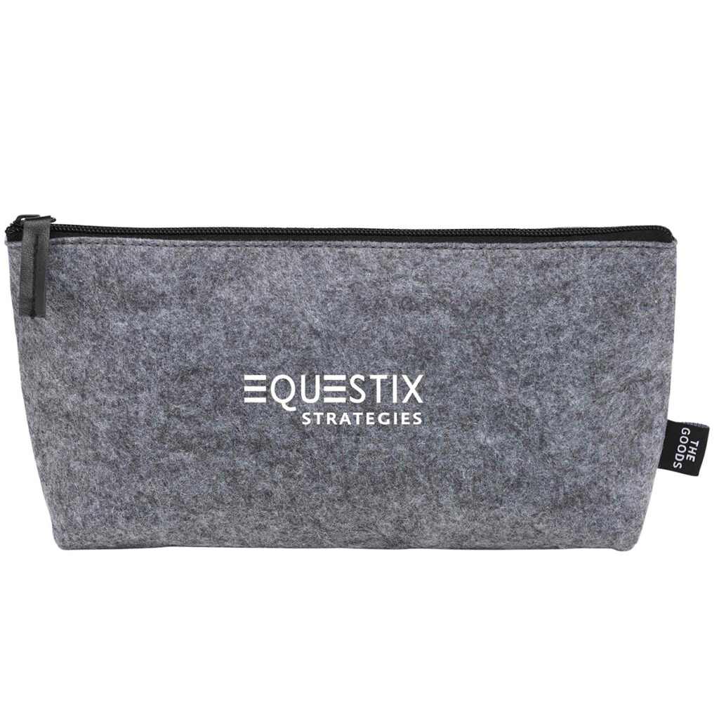 The Goods™ Recycled Felt Zippered Pouch - SM-5939CA_D_FR-1