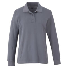 Women’s PALO Long Sleeve 100% Cotton Pique Polo - TM96649_945_B_FR