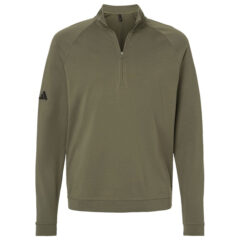 Adidas Club Quarter-Zip Pullover - Adidas_A598_Olive_Strata_Front_High