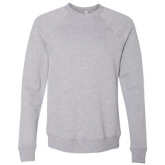 BELLA + CANVAS Sponge Fleece Raglan Crewneck Sweatshirt - BELLA__CANVAS_3901_Athletic_Heather_Front_High