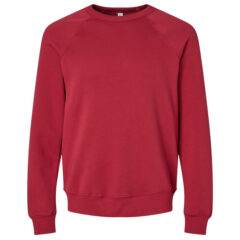 BELLA + CANVAS Sponge Fleece Raglan Crewneck Sweatshirt - BELLA__CANVAS_3901_Cardinal_Front_High