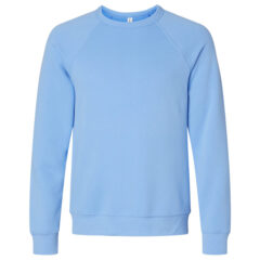 BELLA + CANVAS Sponge Fleece Raglan Crewneck Sweatshirt - BELLA__CANVAS_3901_Carolina_Blue_Front_High