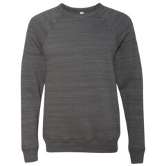 BELLA + CANVAS Sponge Fleece Raglan Crewneck Sweatshirt - BELLA__CANVAS_3901_Dark_Grey_Marble_Front_High