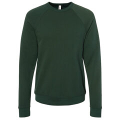 BELLA + CANVAS Sponge Fleece Raglan Crewneck Sweatshirt - BELLA__CANVAS_3901_Forest_Front_High