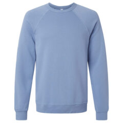 BELLA + CANVAS Sponge Fleece Raglan Crewneck Sweatshirt - BELLA__CANVAS_3901_Lavender_Blue_Front_High
