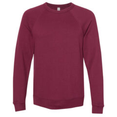 BELLA + CANVAS Sponge Fleece Raglan Crewneck Sweatshirt - BELLA__CANVAS_3901_Maroon_Front_High