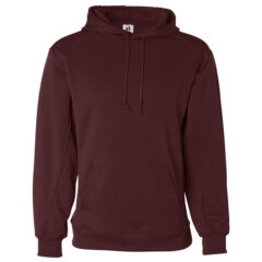 Badger Performance Fleece Hooded Sweatshirt - Badger_1454_Maroon_Front_High