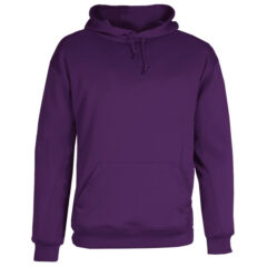 Badger Performance Fleece Hooded Sweatshirt - Badger_1454_Purple_Front_High