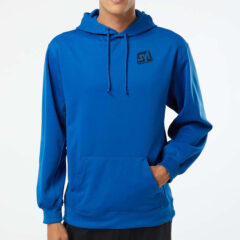 Badger Performance Fleece Hooded Sweatshirt - Badger_1454_Royal_Front_High_Model