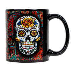 Full Color Black Ceramic Mug - 11 oz
