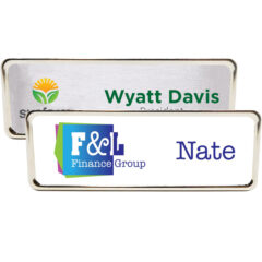 Columbus Express Metal Name Badge – 3″ x 1″ - COLEX1__97084