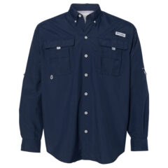 Columbia PFG Bahama™ II Long Sleeve Shirt - Columbia_212463_Collegiate_Navy_Front_High