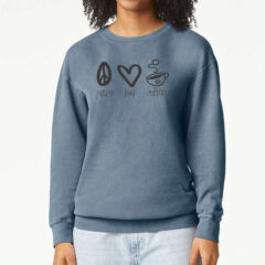 Comfort Colors Garment-Dyed Lightweight Fleece Crewneck Sweatshirt