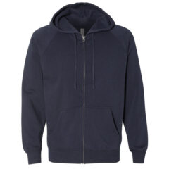 Independent Trading Co. Special Blend Raglan Full-Zip Hooded Sweatshirt - Independent_Trading_Co_PRM33SBZ_Classic_Navy_Front_High