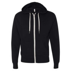 Independent Trading Co. Heathered French Terry Full-Zip Hooded Sweatshirt - Independent_Trading_Co_PRM90HTZ_Black_Front_High