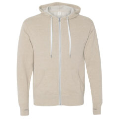 Independent Trading Co. Heathered French Terry Full-Zip Hooded Sweatshirt - Independent_Trading_Co_PRM90HTZ_Oatmeal_Heather_Front_High