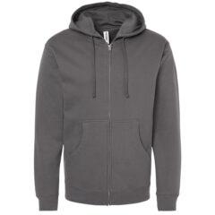 Independent Trading Co. Midweight Full-Zip Hooded Sweatshirt - Independent_Trading_Co_SS4500Z_Charcoal_Front_High