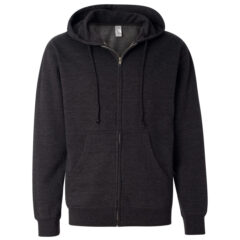 Independent Trading Co. Midweight Full-Zip Hooded Sweatshirt - Independent_Trading_Co_SS4500Z_Charcoal_Heather_Front_High