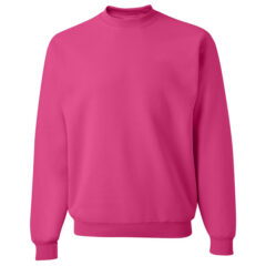 JERZEES NuBlend® Crewneck Sweatshirt - JERZEES_562MR_Cyber_Pink_Front_High
