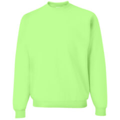 JERZEES NuBlend® Crewneck Sweatshirt - JERZEES_562MR_Neon_Green_Front_High
