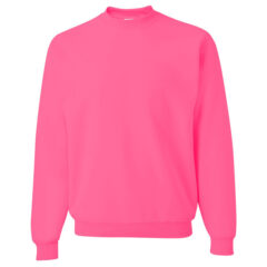 JERZEES NuBlend® Crewneck Sweatshirt - JERZEES_562MR_Neon_Pink_Front_High