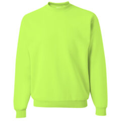 JERZEES NuBlend® Crewneck Sweatshirt - JERZEES_562MR_Safety_Green_Front_High