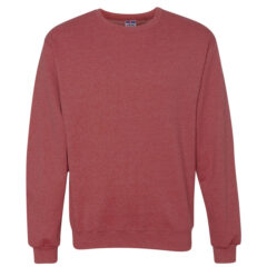 JERZEES NuBlend® Crewneck Sweatshirt - JERZEES_562MR_Vintage_Heather_Red_Front_High