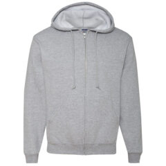 JERZEES NuBlend® Full-Zip Hooded Sweatshirt - JERZEES_993MR_Athletic_Heather_Front_High