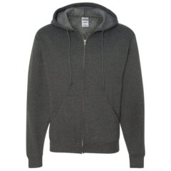 JERZEES NuBlend® Full-Zip Hooded Sweatshirt - JERZEES_993MR_Black_Heather_Front_High