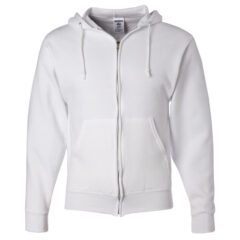 JERZEES NuBlend® Full-Zip Hooded Sweatshirt - JERZEES_993MR_White_Front_High