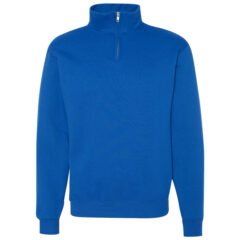JERZEES Nublend® Cadet Collar Quarter-Zip Sweatshirt - JERZEES_995MR_Royal_Front_High