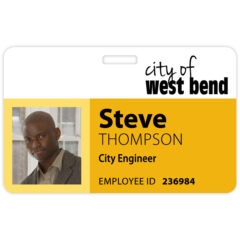 Tacoma Photo Name Badge: 3-3/8" x 2-1/8"