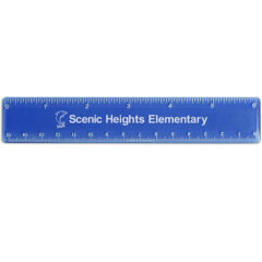 Six-Inch Plastic Ruler - 1431_13_tblue